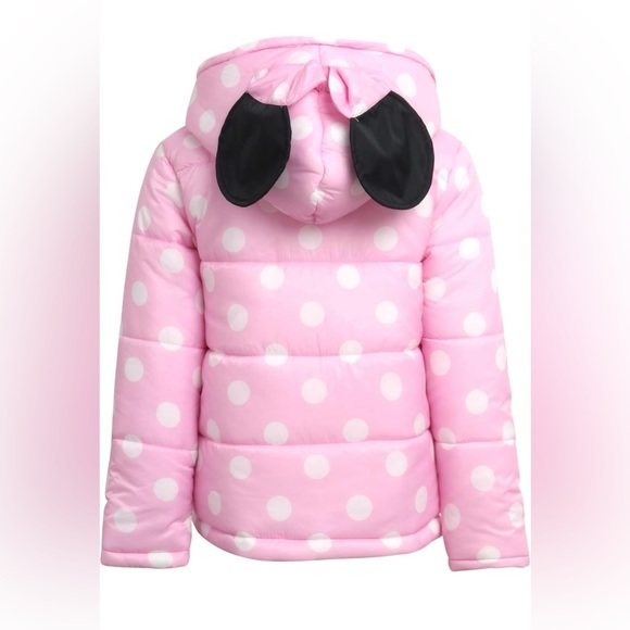 Girls Minnie Mouse Snowsuit 2 Piece Ski Jacket and Snow Bib Ski Pants Overalls - Picture 4 of 8